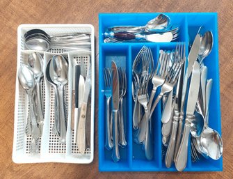 Cambridge Stainless Steel  And Pfaltzgraff Cutlery Lot