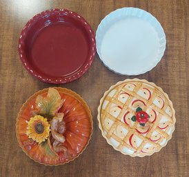 Cracker Barrel Ceramic Pie Plate And Cover Cracker Barrel Paula Deen Ceramic Pie Pans