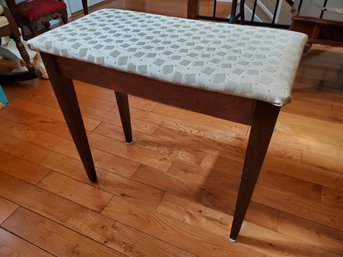 Upholstered Wooden Piano Stool Bench