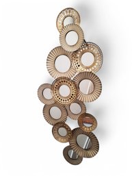 Large Metal Plate Mirror Accent Wall Art