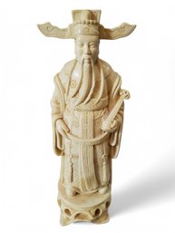 Vintage Carved Resin Asian Deity