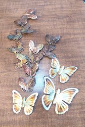 Vintage Metal Butterfly Wall Art Made In Hong Kong