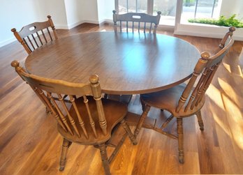 Country Style Wood Kitchen Table And Chairs