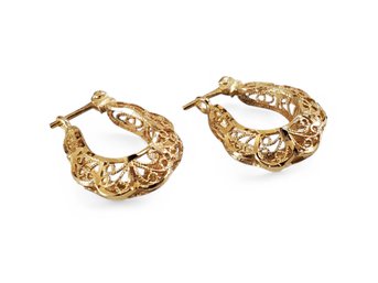 14k Gold Earrings 3.26g