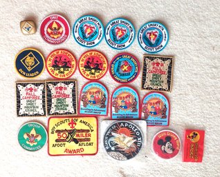 Vintage Boy Cub Scout Badges 1980s Apollo XIII And Walt Disney Badge