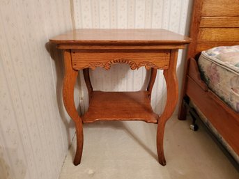 Antique Oak End Table