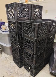 Lot Of 18 Milk Crates