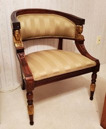 Carved Egyptian Pharaohs Chair