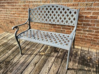 Wrought Iron Park Bench