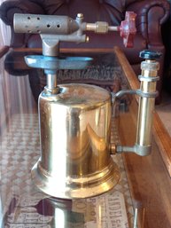 Vintage Brass Blow Torch  Antique Liquid Fuel Soldering Tool