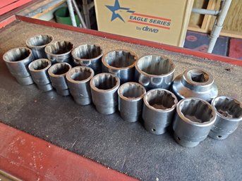LARGE 3/4' Drive Heavy-Duty Socket Collection USA V Series- Craftsman, New Britan