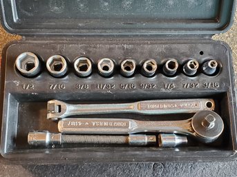 1/4 Sears Craftsman Socket Wrench Set