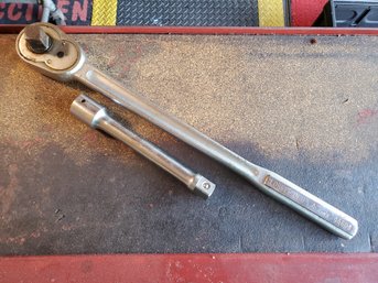 Vintage Craftsman USA 3/4 Drive Heavy-Duty Wrench And Extension