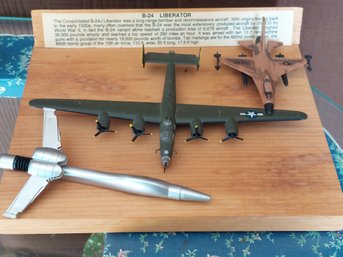 Model Of Consolidated B-24J Liberator Heavy Bomber And Two Other Planes