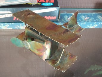Airplane Copper Metal Music Box