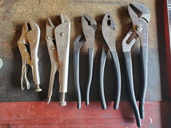 Lot Of Craftsman- Vice Grips, Pliers