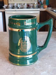 Vintage Dark Green Ceramic Beer Stein Features The Seal Of The University Of Tennessee, Knoxville #2