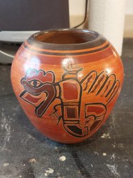 Hopi Redware Pottery Hand Coiled Traditional Bowl