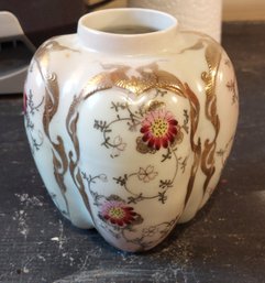Uniquely Shaped Antique Japanese Porcelain Jar