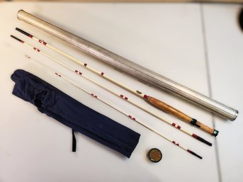 Vintage Shakespeare Howald Wonderod No. 1390 8'6' Fiberglass Fly Rod W/ Tube & Bag