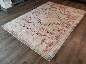 Distressed Southwestern Style Area Rug