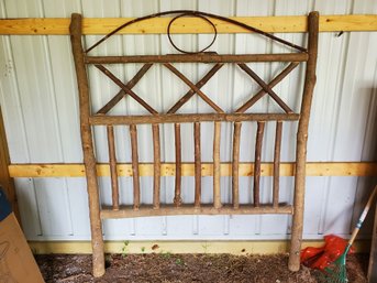 Full Size Wood Cabin Head Board