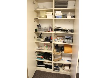 Huge Lot Of Office Supplies - New & Vintage - Money Counting Machine, Folders, Papers & MORE!! BSMT Item #88