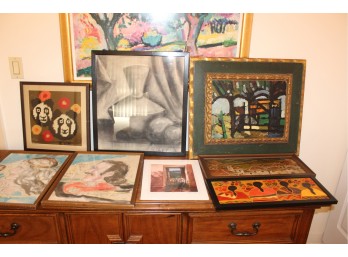 Framed Art - Gonzalo Sebastion Signed - Mixed Lot OF 8!! BSMT Item #215