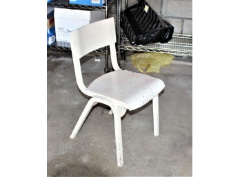 Mid Century Modern & Whicker Chair - Mid Century Modern Chair Painted - Lot Of 2!! GARAGE Item #221