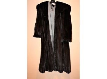 Mink Fur Coat - Hooded!! BSMT Item #200
