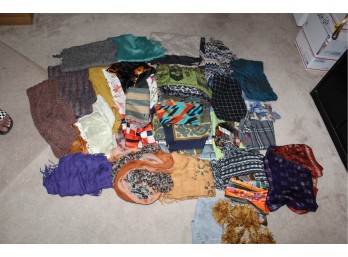 Mixed Lot Of Vintage & New Scarves - Cashmere & MORE!! BDRM2 Item #65