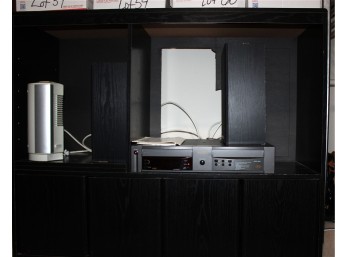 Lot Of GO. Video Double VHS Model 4060 W/ 2 Sanyo Model ST95 Speakers & TV Stand!! BDRM2 Item #61