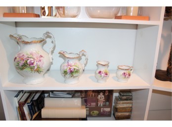 Vintage Burgess & Co. Royal China Set Of 4 Pitchers!! BSMT Item #127