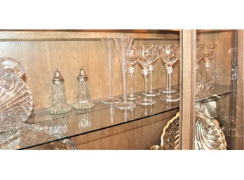 Mixed Lot Of Vintage Crystal, Wine Glasses, Ice Bucket, Salt Pepper Shakers & MORE!! Item #025 LVRM
