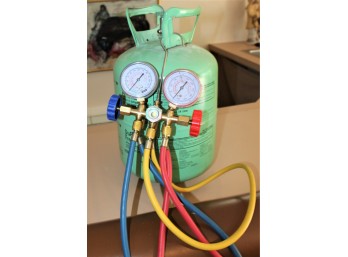 Lot Of AC Gages & Can Of DuPont Freon 22!! - Item #152 BSMT