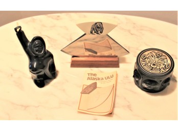 Alaskan Vintage Inuit Art  - Lot Of 3!! Item #037 LVRM