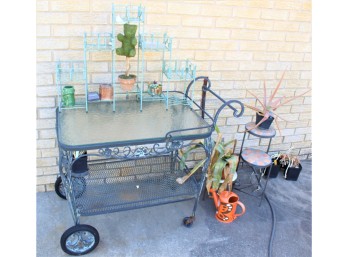 Rolling Cart & Plant Shelves!! DECK Item #223