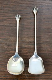 STERLING SILVER SPOONS - MADE IN DENMARK - LOT OF 2 - ITEM #100 B1