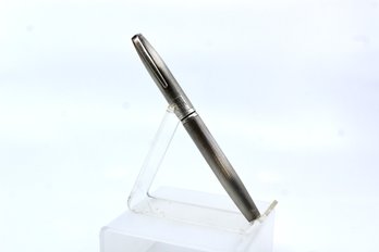 MARK CROSS VINTAGE STERLING SILVER ROLLER BALL PEN - MONOGRAMMED CHK - MADE IN WEST GERMANY - ITEM #117 B2