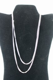 ELSA PERETTI FOR TIFFANY & CO. VINTAGE DOUBLE STRAND CHUNKY MESH NECKLACE - STERLING SILVER 925 - ITEM #135 B2
