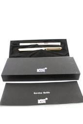 MONTBLANC CREAM NOBLESSE OBLIGE VINTAGE ROLLERBALL PEN & REFILL - PEN NIB 14K - MADE IN GERMANY - ITEM #145 B2