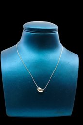 TIFFANY & CO. BEAN NECKLACE BY ELSA PERETTI - MARKED 925 STERLING SILVER - 0.095 T OZ - L: 16.5' - ITEM#201 B3