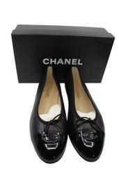 CHANEL BLACK BALLERINES FLATS - NEW - AUTHENTIC - DUST BAG INCLUDED - SZ 10B - SZ 41 - $550 - ITEM #343