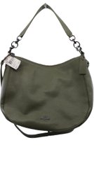 COACH NEW HOBO LEATHER CHELSEA BAG - POLISHED PEBBLED - DARK GUNMETAL ACCENT - ORIGINAL $325 - ITEM #358 B4