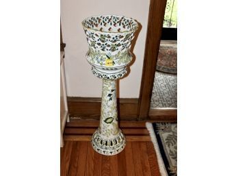 Ceramic Planter W/ Two Pieces Made In Spain - GOOD CONDITION!! Item #204 LR