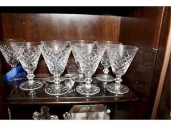 WATERFORD Water Glasses - Lot Of 7 - GOOD CONDITION!! Item #225 DR