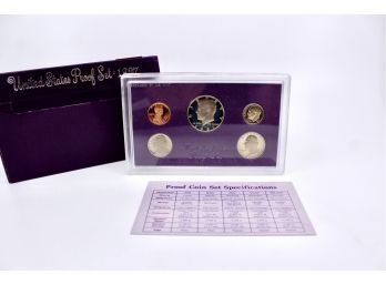 UNITED STATES Proof Set 1987 - COA INCLUDED!! Item #339 BOX