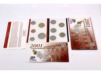2001 DENVER MINT Uncirculated Coin Set - COA INCLUDED!! Item #341 BOX