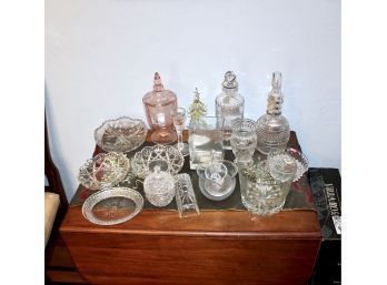 TIFFANY DECANTER Crystal - Assorted Lot  - GOOD CONDITION!! Item #234 DR