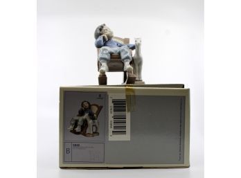 LLADRO No. 5846 - 'All Tuckered Out' Sleeping On Rocking Chair - NO CRACKS - RETIRED!! Item #279 LR